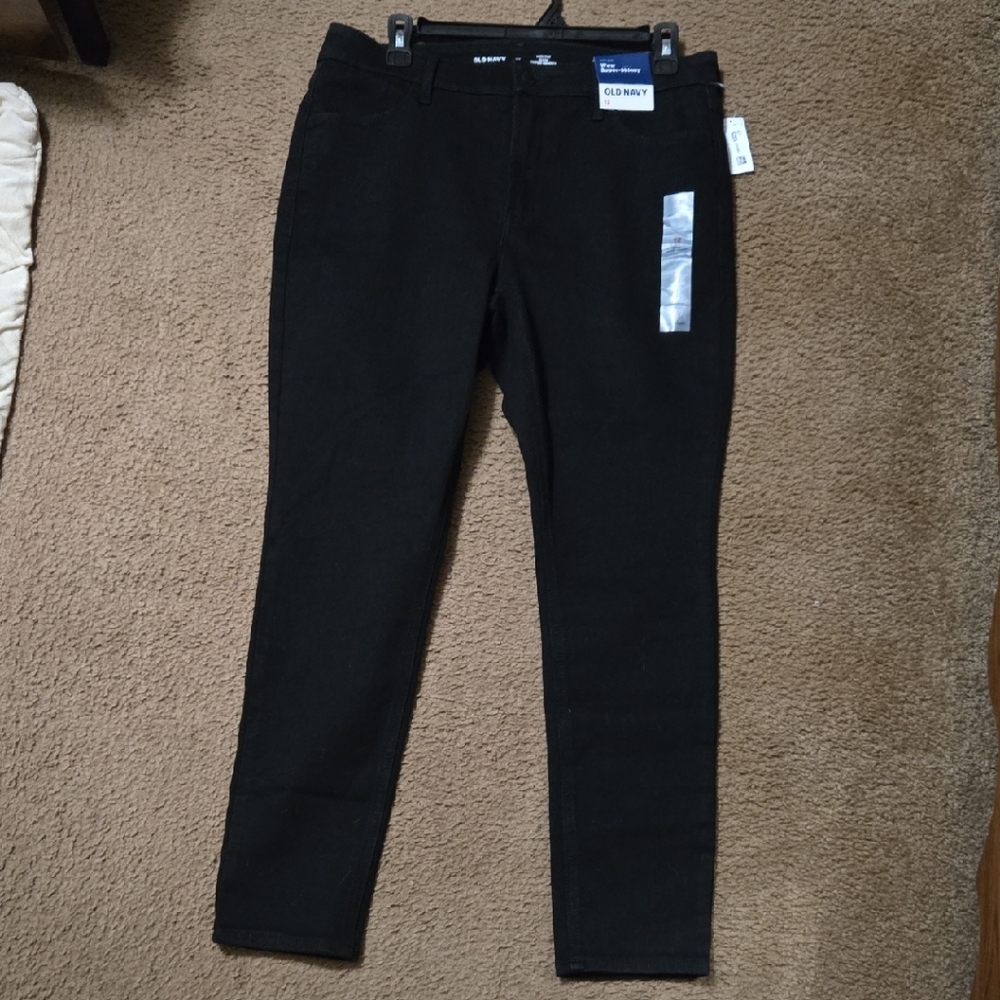 Old Navy Women's High Rise Jeans - Black